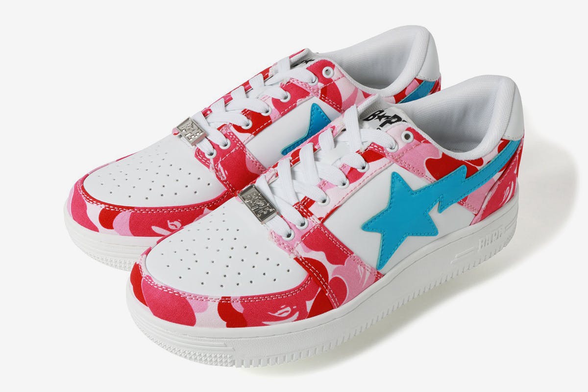 Bapesta pink camo Clearance